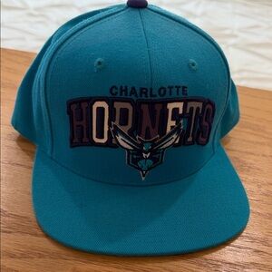 Mitchell & Ness Teal Charlotte Hornets Hat